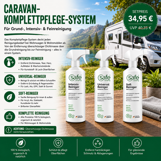 Complete caravan care system – For intensive, basic & fine cleaning