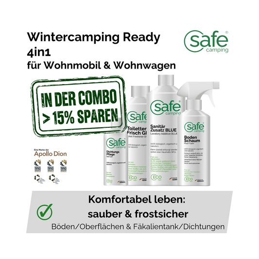 Wintercamping Ready 4in1 - Bodenpflege, Fäkalientank-Frostschutz & Dichtungsschutz