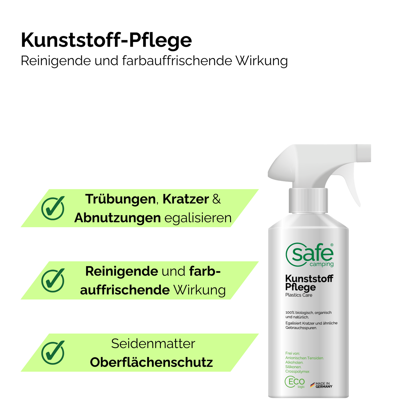 Interieur-verzorgingssysteem – Speciale reiniger voor kunststof & vloer