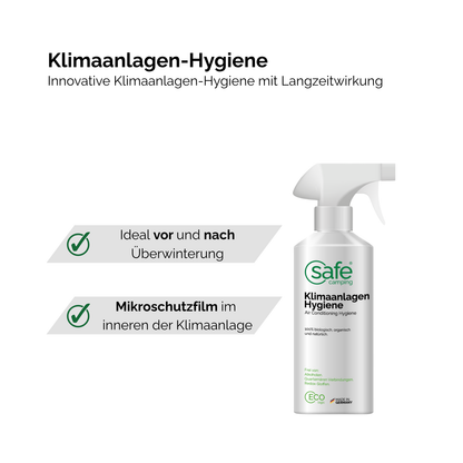 Wohnmobil & Wohnwagen Klimaanlagen-Hygiene 3in1 - Vorreinigung, Klima- & Oberflächen-Hygiene