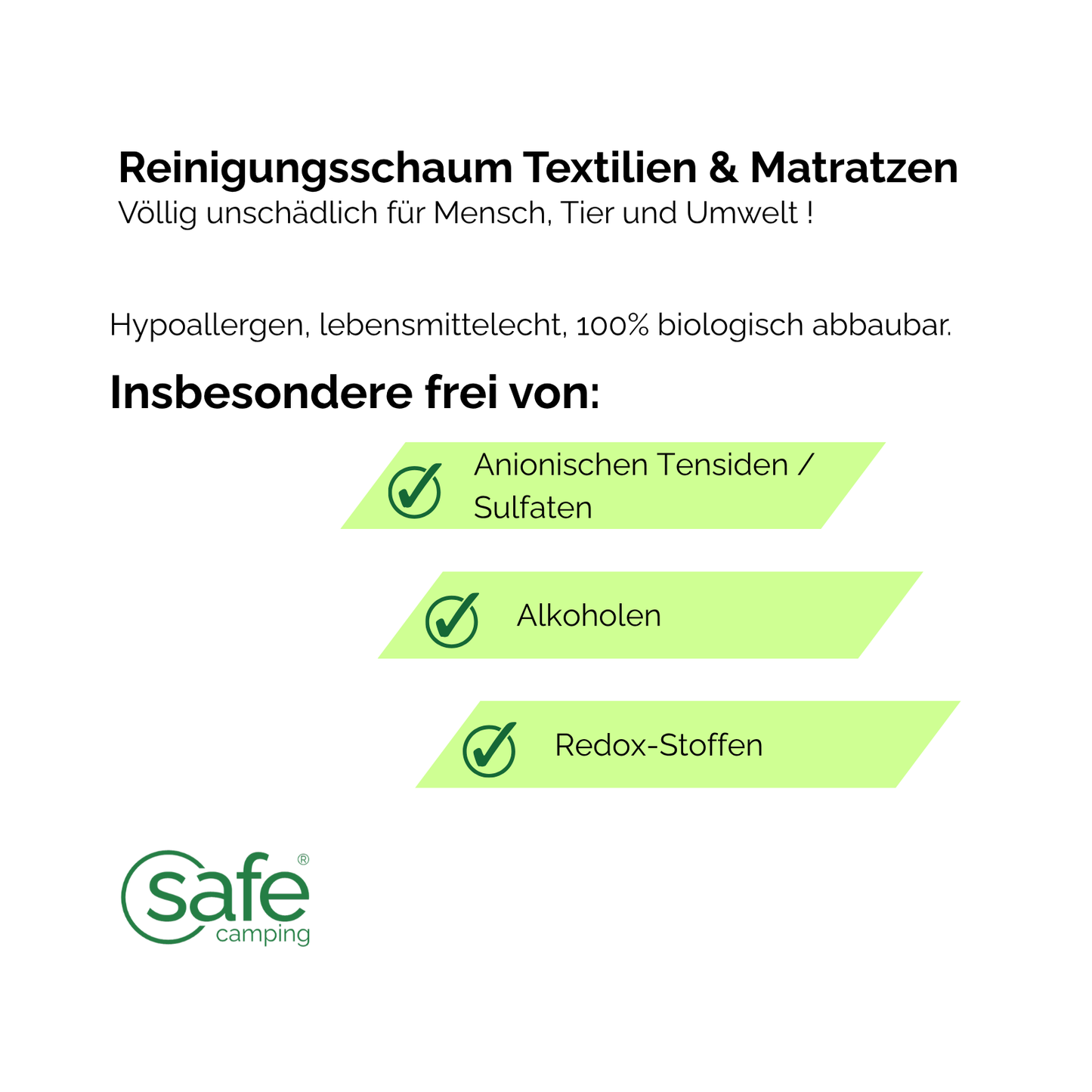 Reinigungsschaum Textilien & Matratzen