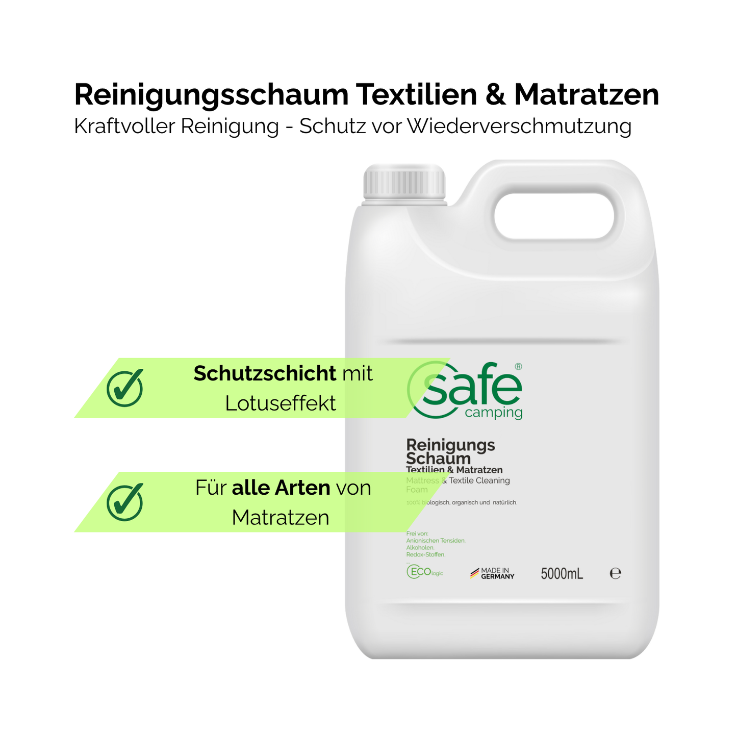 Reinigungsschaum Textilien & Matratzen