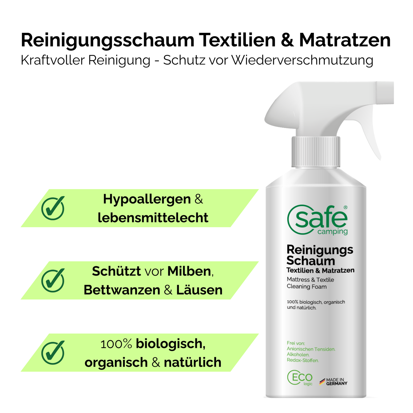 Reinigingsschuim textiel & matrassen