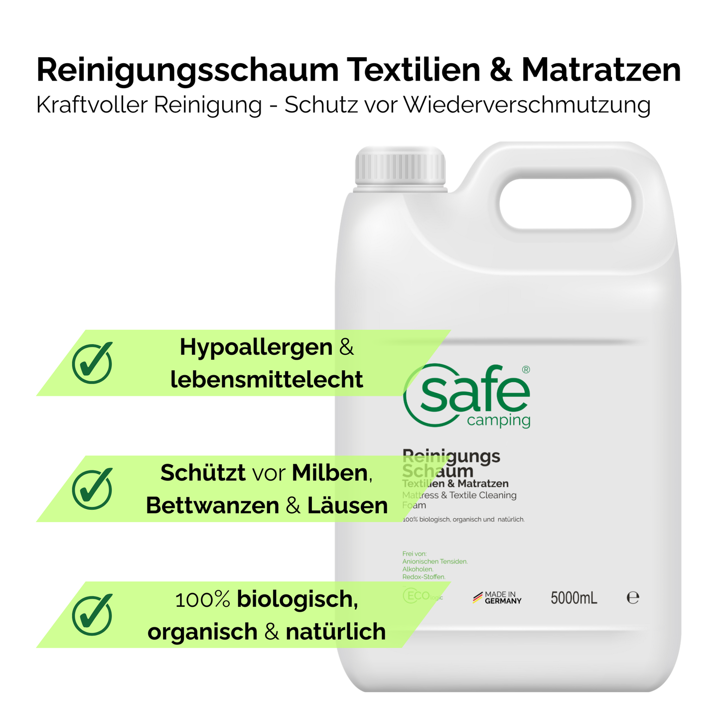 Reinigingsschuim textiel & matrassen