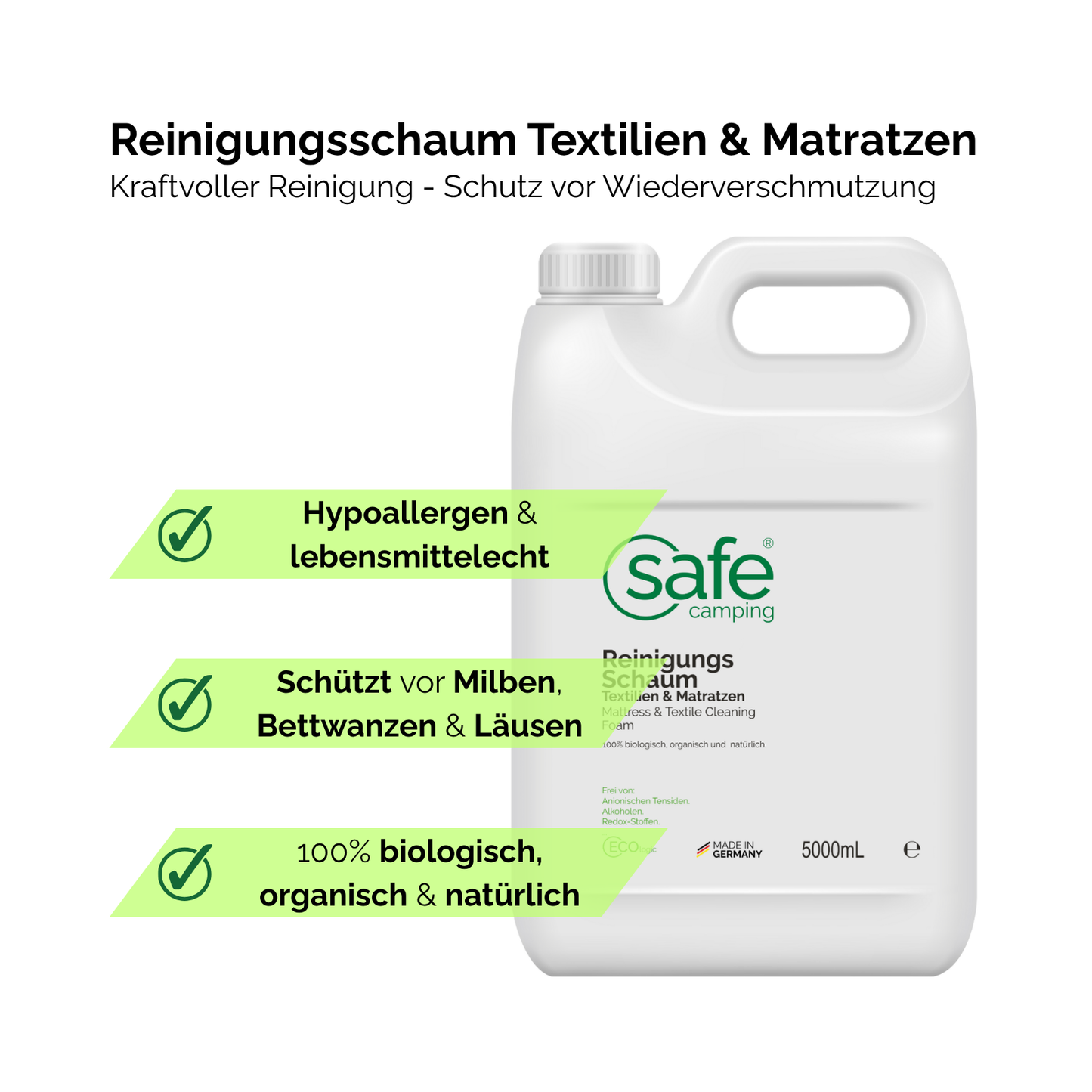 Reinigungsschaum Textilien & Matratzen