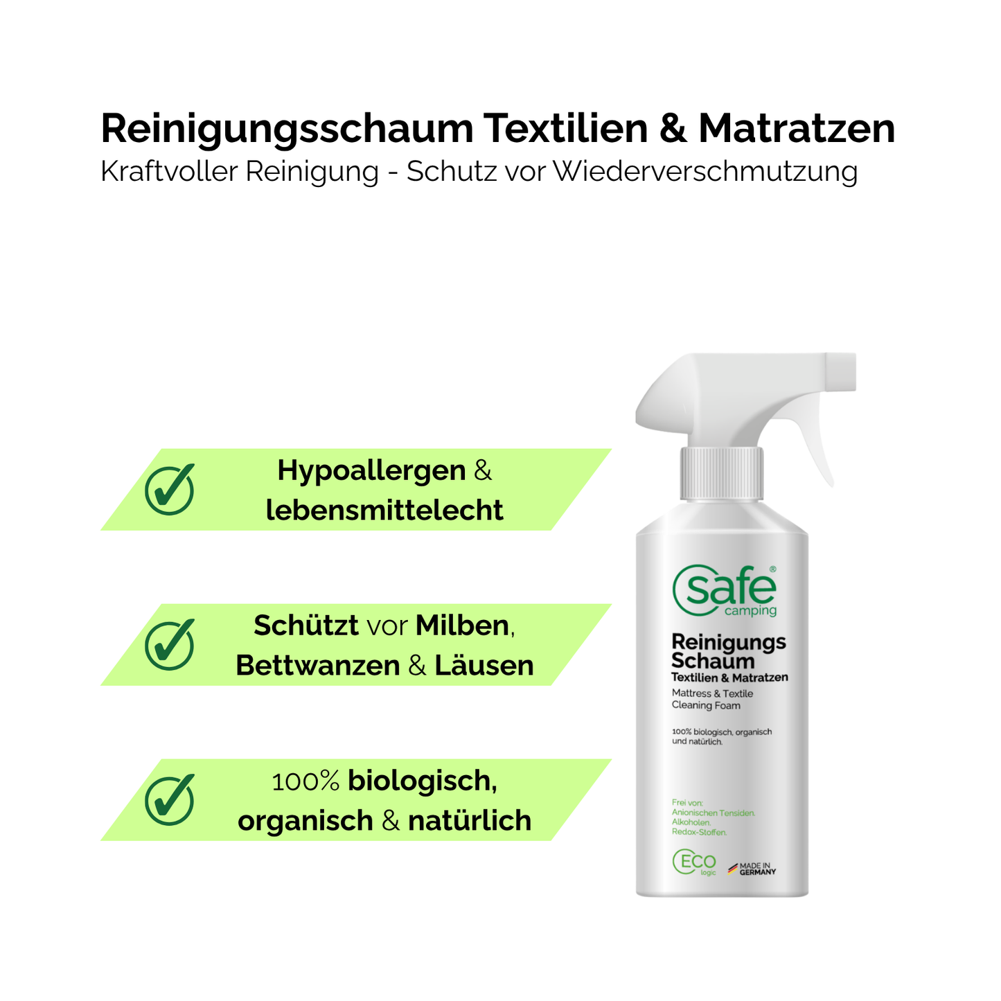 Reinigungsschaum Textilien & Matratzen
