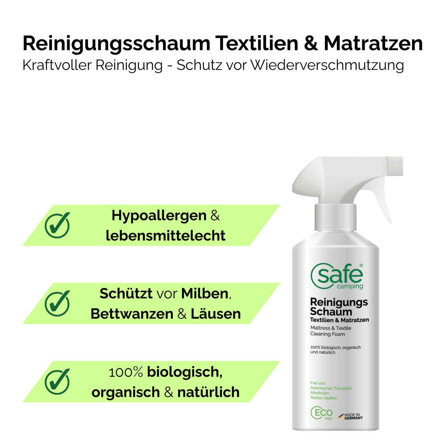 Reinigingsschuim textiel & matrassen