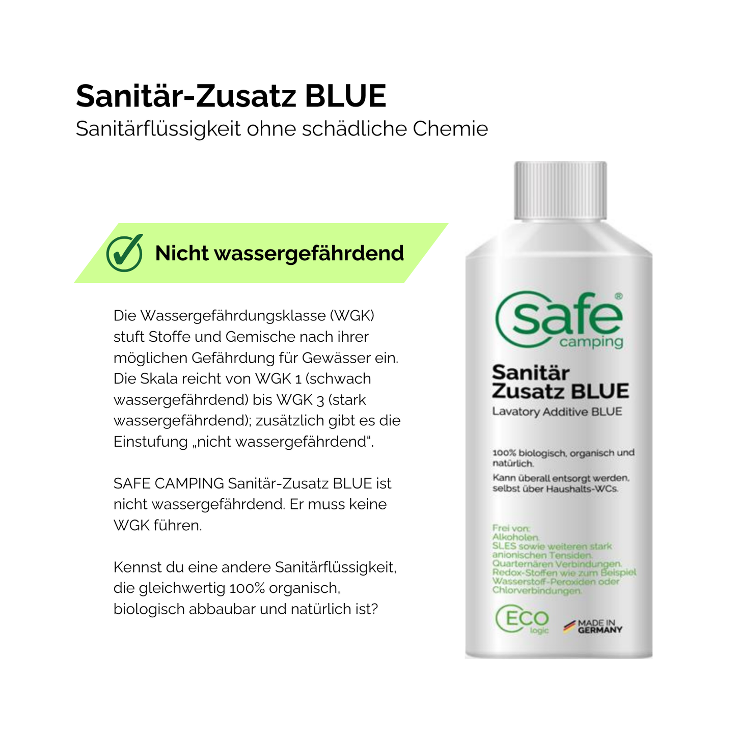 Sanitär-Zusatz BLUE