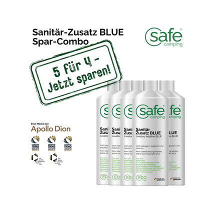 Sanitair-additief BLAUW Voordeel-combo – 5 voor 4