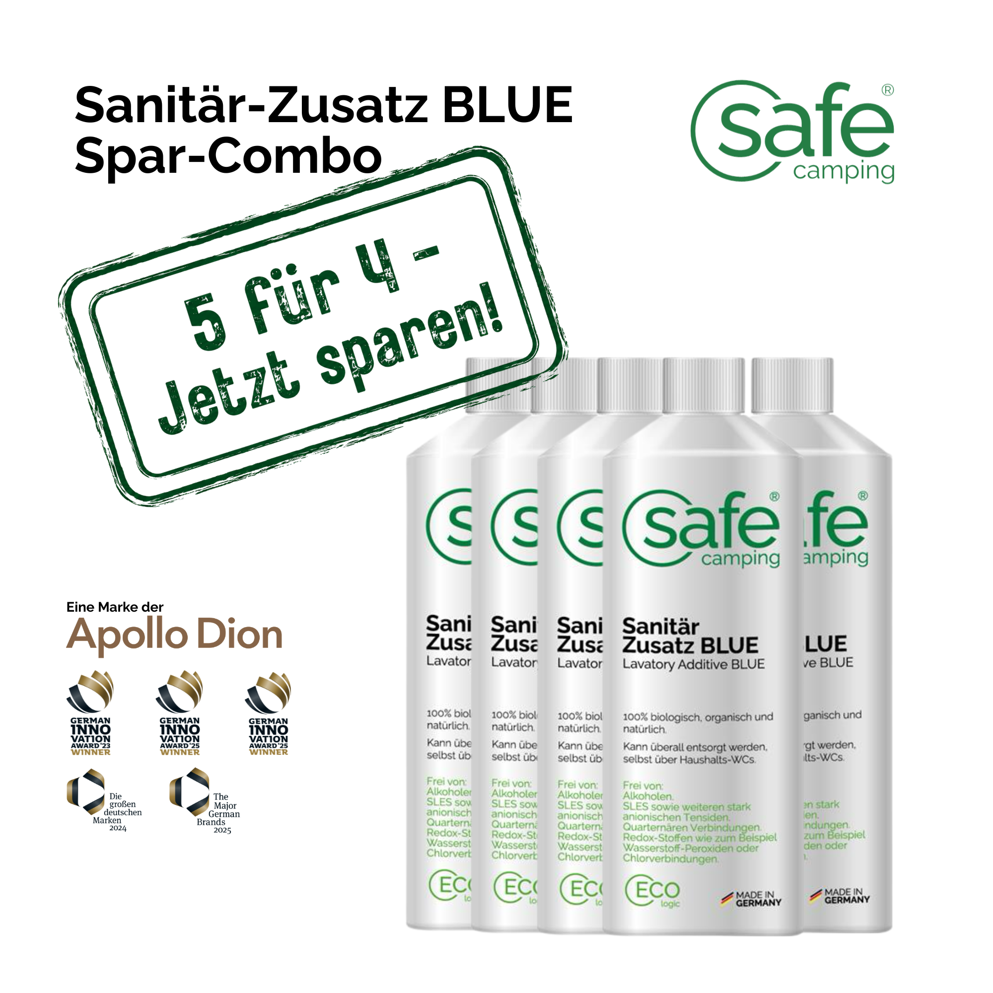 Sanitär-Zusatz BLUE Spar-Combo – 5 für 4